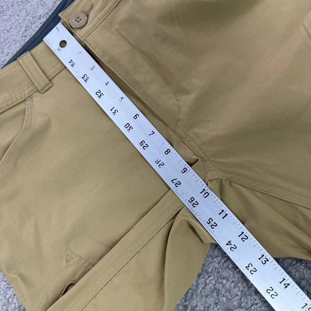Eddie Bauer First Ascent Guide Pro Hiking Pants Mens 34x32 Tan Nylon Stretch